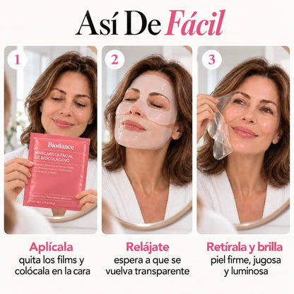 Mascarilla De Colágeno - Rejuvenece Tu Piel Mientras Te Relajas (5 Mascarillas Por Caja)