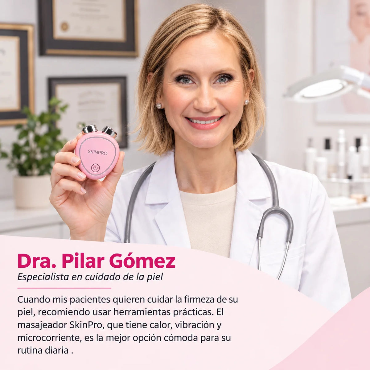 SkinPro - Reafirma la piel flácida del rostro en solo 5 minutos al día