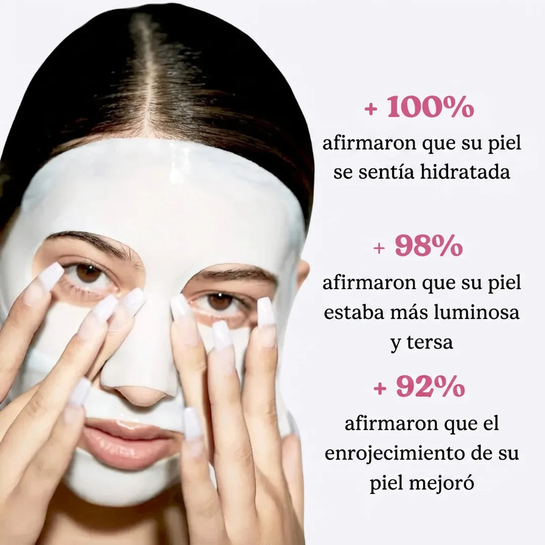 Mascarilla De Colágeno - Rejuvenece Tu Piel Mientras Te Relajas (5 Mascarillas Por Caja)