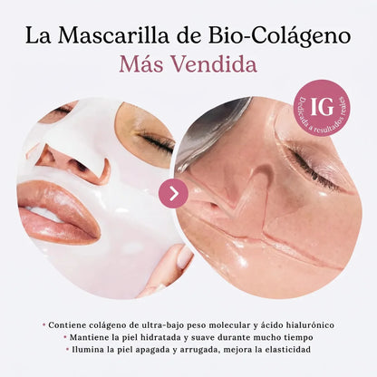 Mascarilla De Colágeno - Rejuvenece Tu Piel Mientras Te Relajas (5 Mascarillas Por Caja)