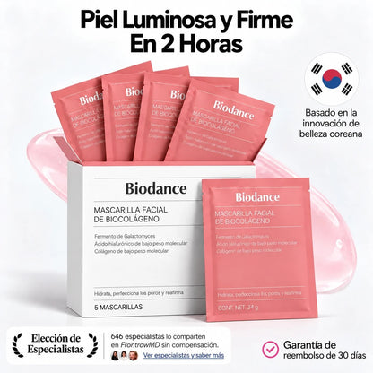 Mascarilla De Colágeno - Rejuvenece Tu Piel Mientras Te Relajas (5 Mascarillas Por Caja)