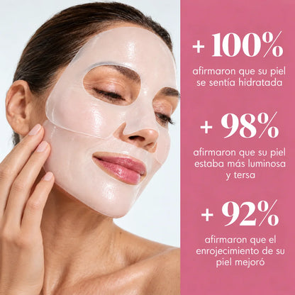 Mascarilla De Colágeno - Rejuvenece Tu Piel Mientras Te Relajas (5 Mascarillas Por Caja)