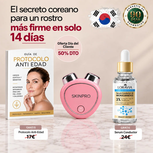 SkinPro - Reafirma la piel flácida del rostro en solo 5 minutos al día