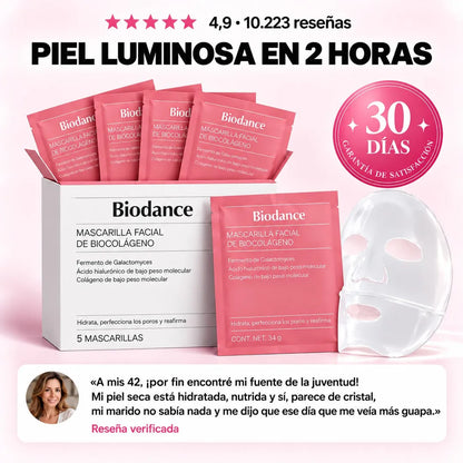Mascarilla De Colágeno - Rejuvenece Tu Piel Mientras Te Relajas (5 Mascarillas Por Caja)